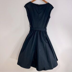 Vintage Feldie Whimsigoth Black Dress Removable Toile Skirt Medium